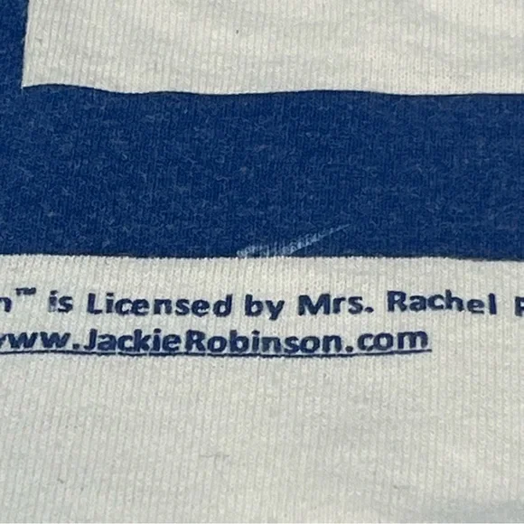 Jackie Robinson #42 Brooklyn Dodgers White Shirt Size Large - Picture 9 of 16